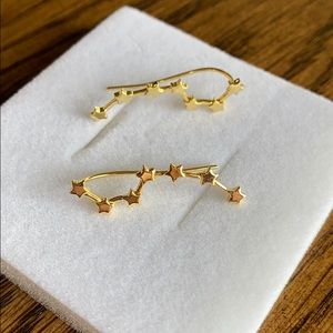 Big Dipper Gold Earrings Drop/Crawl/Cuff New